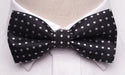 Elegant Black Polka Dot Bow Tie for Men - Stylish Accessory for Formal Occasions