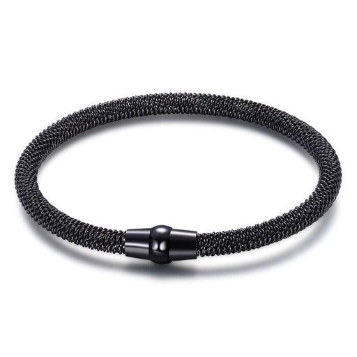 Luxury Cable Bracelet with Buckle – Sleek Metal Design