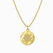 Jeweled Star of David Coin Necklace