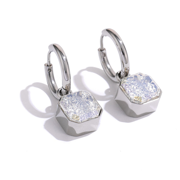 Glamorous Earrings with Big Crystals