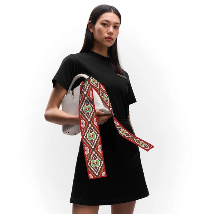 Style Women's Long Skinny Silk Hairband & Handbag Scarf