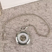 Silver Square Pocket Watch Roman Numerals - Hand Winding Mechanical