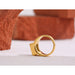 Luxury Designer Golden Ring with Crysral