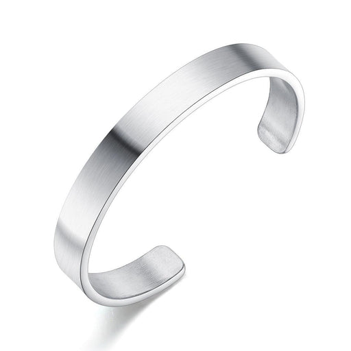 Men's Wide Cuff Bracelet – Bold Metal Design