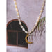 Designer Pearl Necklace with Moon