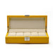 Watch Box Yellow & Dark Blue for 4 Watches - Elegant Organizer