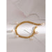 Designer Golden Bracelet with Pearls for Lady