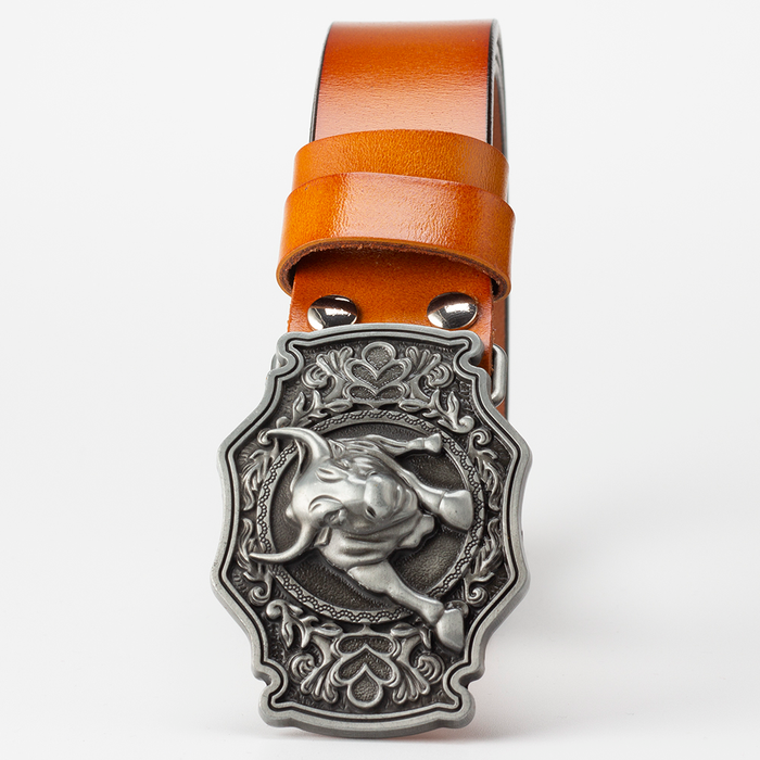 Vintage Echtleder Westerngürtel für Herren