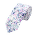 Tropical Flower Print Tie – Casual Cotton Neckwear Unique