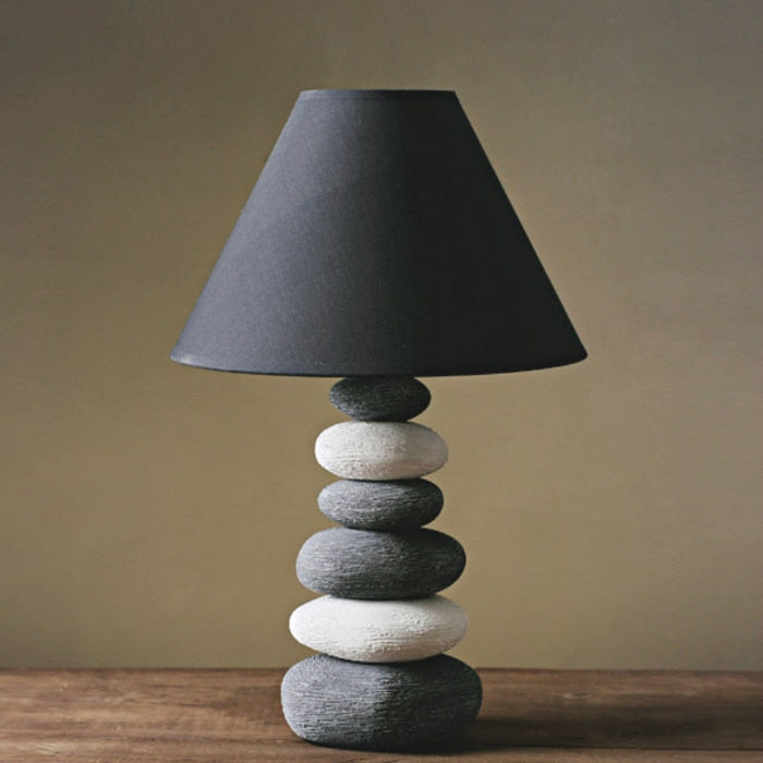 Stone Design Grey Table Lamp for Home and Office