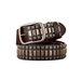 Heavy metal rivet belt for men