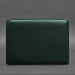 High-quality green leather case for 14-inch MacBook