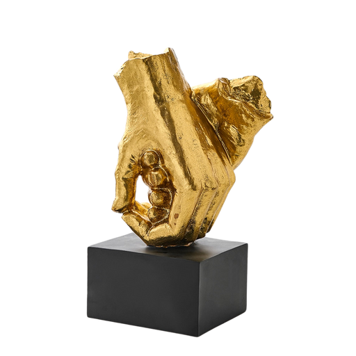 Hand-in-Hand Resin Art Sculpture Minimalistic