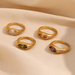 Hypoallergenic gold plated ring