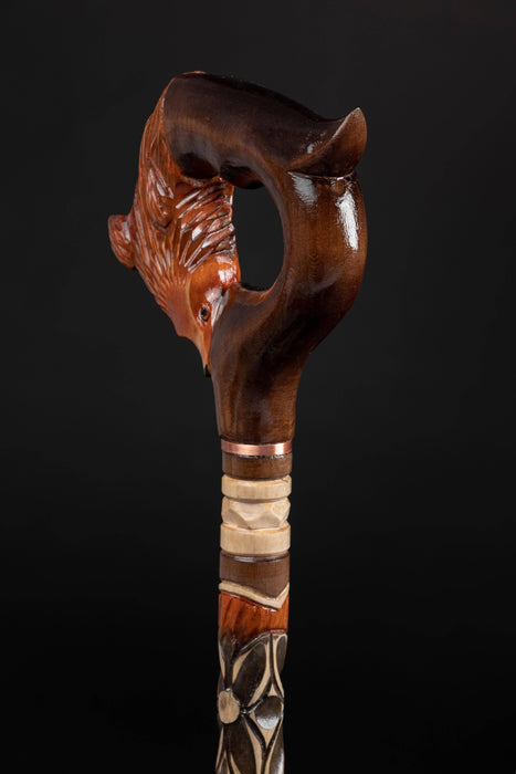 Hand-carved walking canes for ladies