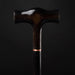 T Handle Men's Black Hardwood Walking Cane - Artynov | Unique Handmade Accessories