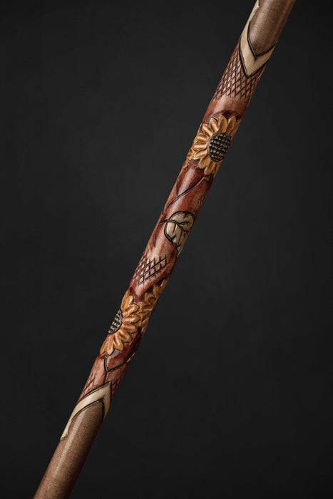 Sunflower Walking Sticks for Ladies, Flower Handcrafted Cane