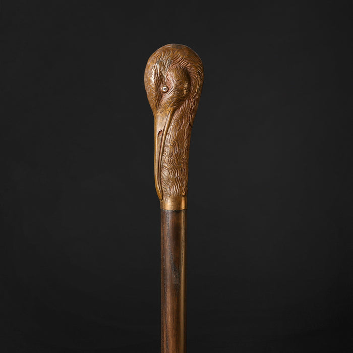 Jewelry Bronze Bird Stork Walking Cane - Unique Style Cane