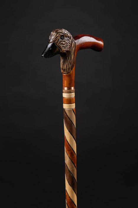 Vintage Duck Head Walking Cane With Rubber Tip Handcrafted