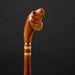 Men's Designer Сane - Carved Dog Head Walking Stick