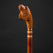 Men's Designer Сane - Carved Dog Head Walking Stick