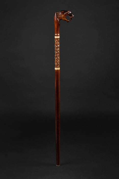 Harvy Lion's Head Handle Handcrafted Walking Sticks Cane