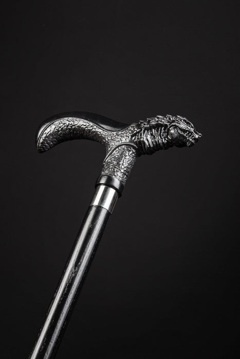 Steampunk Godzilla cane handmade