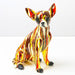 Eye-catching Painted Dog Statuette