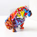 Colorful Bulldog Sculpture