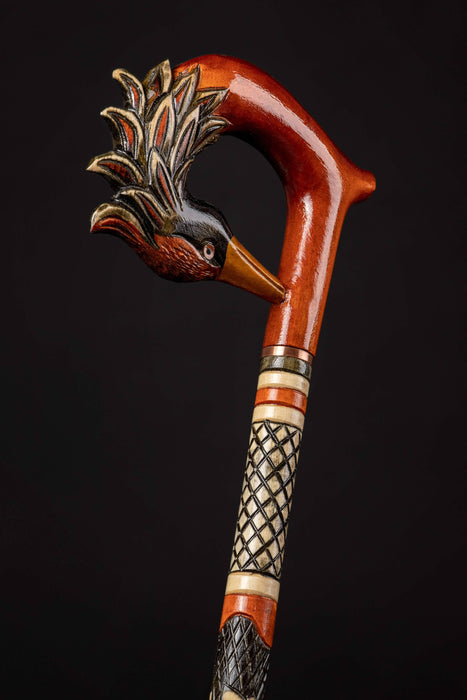 Phoenix Bird Walking Cane, Hand Crafted Walking Cane Animal