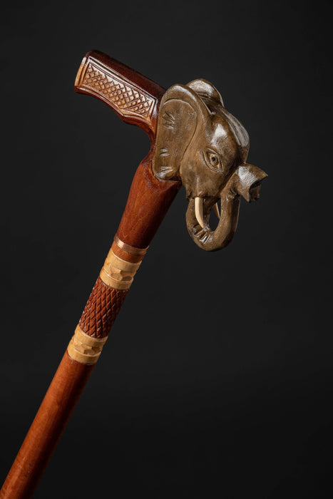 Wooden Walking Stick Elephant Designer Canes For Men