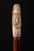 Silhouette of the King Carved from Deer Horn Walking Cane