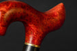 Ergonomic Red Maple Burl Walking Cane with Comfortable Hand Grip