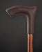 Leather Cane Dark Brown - Elegant Ergonomic Design Handle