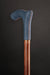 Leather Walking Stick Blue - Elegant Style Ergonomic Design