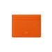Personalized orange Italian lizard pattern leather card holder