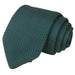 Solid Jade Green Knitted Tie for Stylish Men