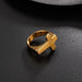 Unique Elagant Savior Ring Gold Men's