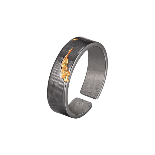 Lava Crack Open Ring for Men