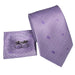 Lavender Tartan Silk Tie for Men - Classy and Elegant Accessory