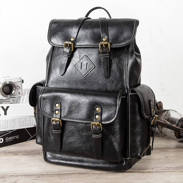 Fashionable Leather Backpack