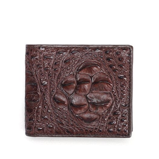 Genuine Crocodile Skin Leather Men's Business Wallet Card Holder