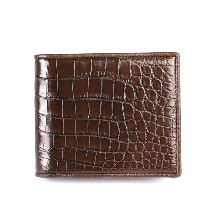 Luxury Croc Skin Leather Men's Business Wallet Card Holder