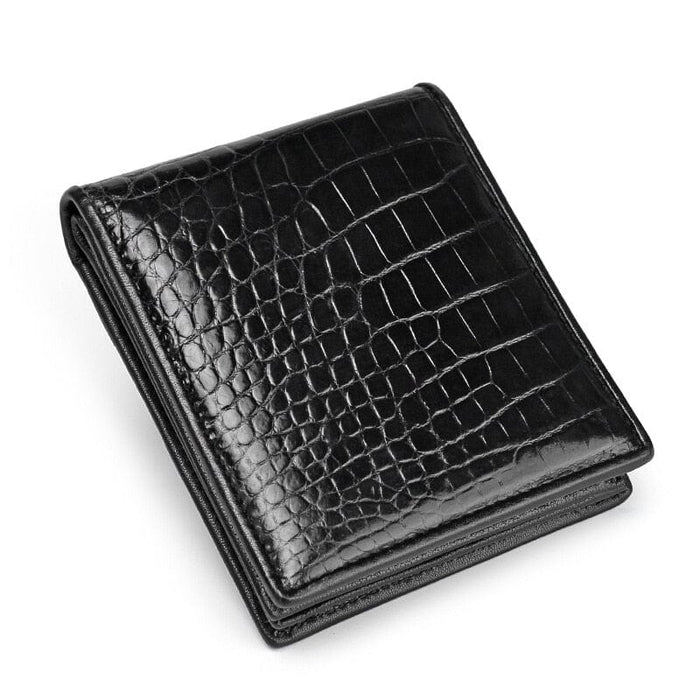 Luxury Croc Skin Leather Men's Business Wallet Card Holder