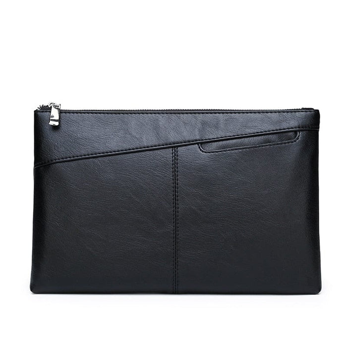 Genuine PU Leather Handmade Men's Classic Business Clutch Bag