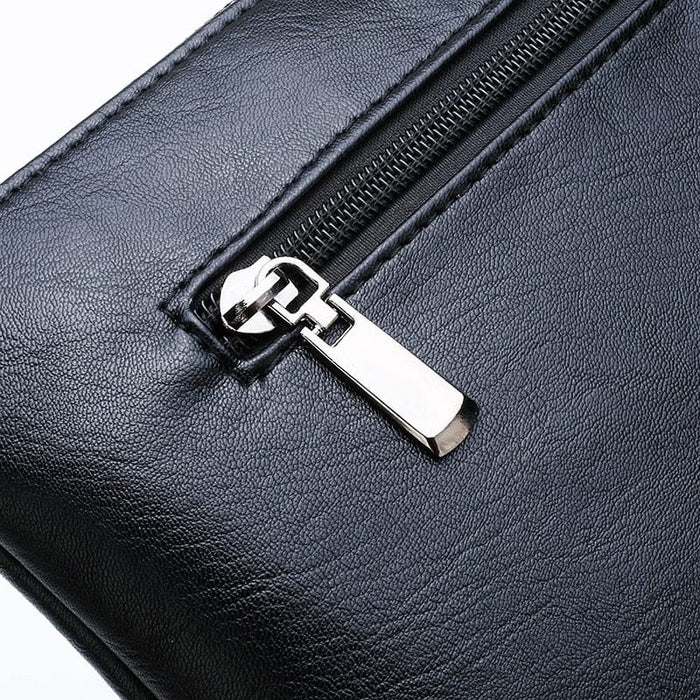 Genuine PU Leather Handmade Men's Classic Business Clutch Bag