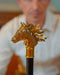 24K Horse Jewelry Walking Stick Cane Luxury Style