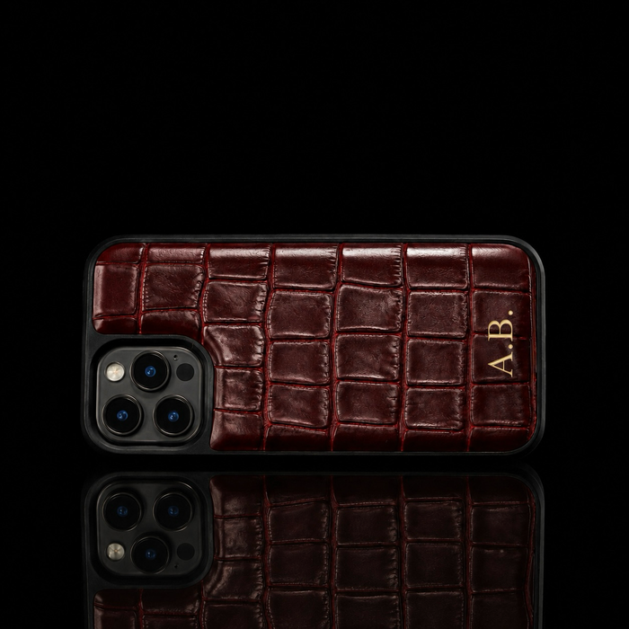 Croco-Embossed iPhone Case