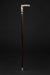 unique antique walking stick - oak shaft, presentation details 