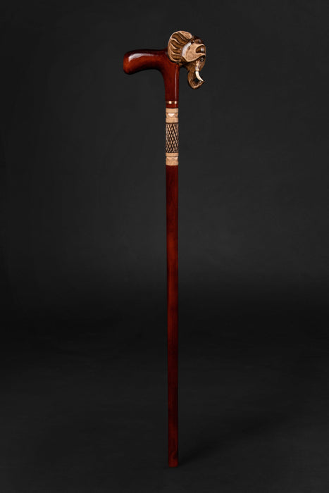 Stylish Elephant Head Walking Cane Hand Carved Walking Stick - Artynov | Unique Handmade Accessories